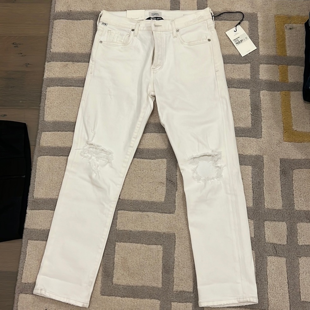 Citizens of humanity white Emerson jeans size 25. New worn. New with tags